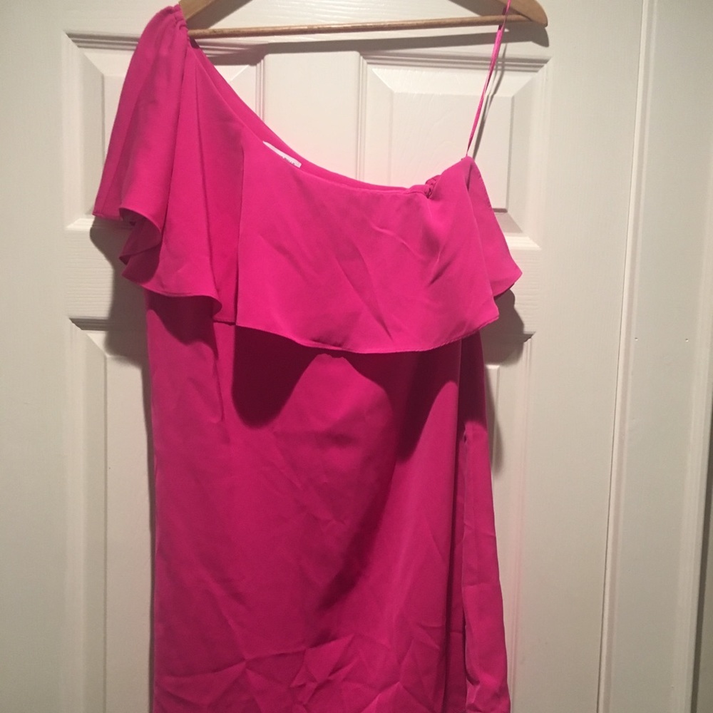 Pink Off the Shoulder Dress
